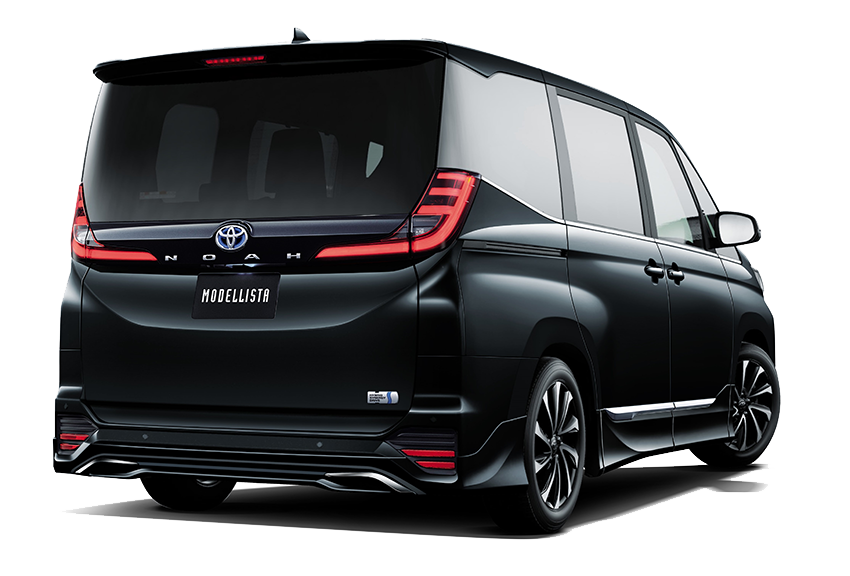 [MODELLISTA]  (フロント / リア / サイド3点（2点）セット) 黒 リア画像