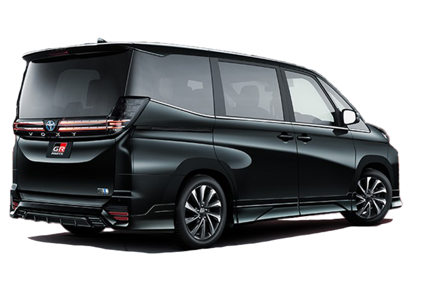 [TOYOTA GAZOO Racing]  (フロント / リア / サイド3点（2点）セット) 黒 リア画像