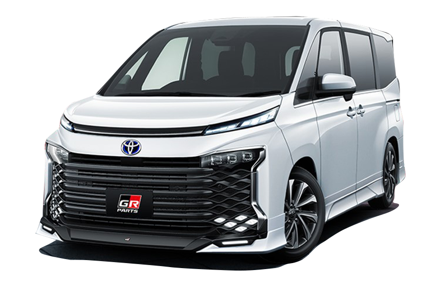 [TOYOTA GAZOO Racing]  (フロント / リア / サイド3点（2点）セット) 白 フロント画像