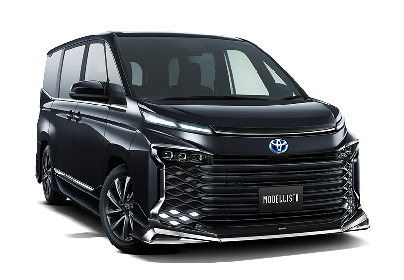 [MODELLISTA]  (フロント / リア / サイド3点（2点）セット) 黒 フロント画像