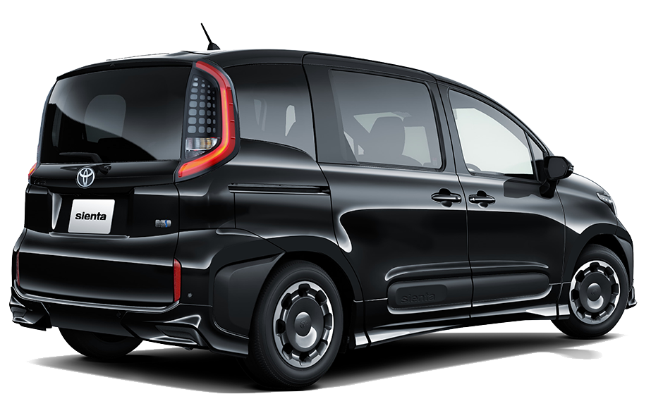 [MODELLISTA] BRIGHT TECH ELEGANCE (フロント / リア / サイド3点（2点）セット) 黒 リア画像