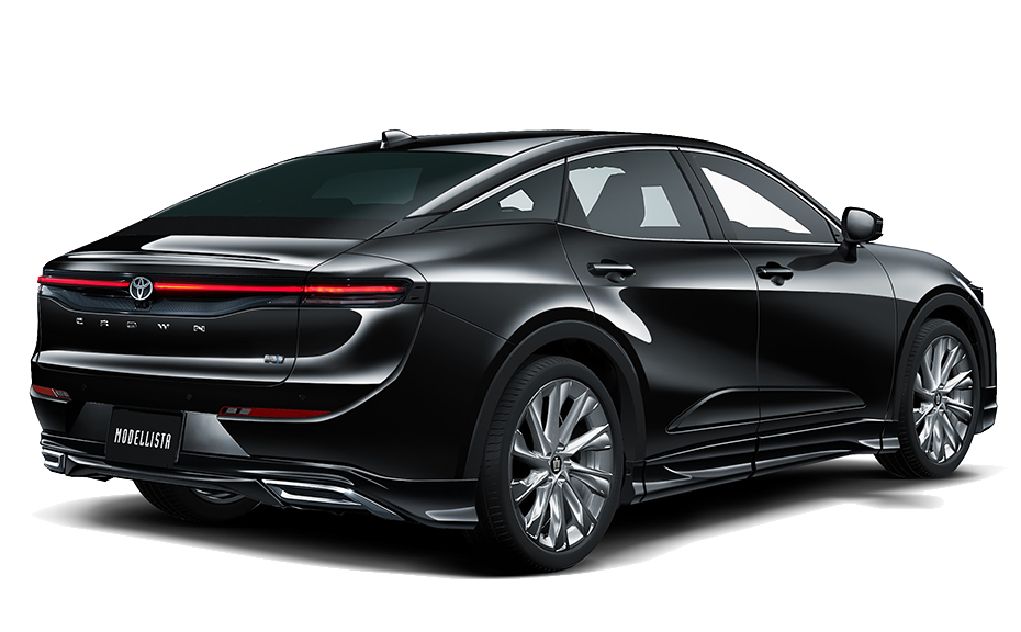 [MODELLISTA] BRILLIANT FORCE (フロント / リア / サイド3点（2点）セット) 黒 リア画像