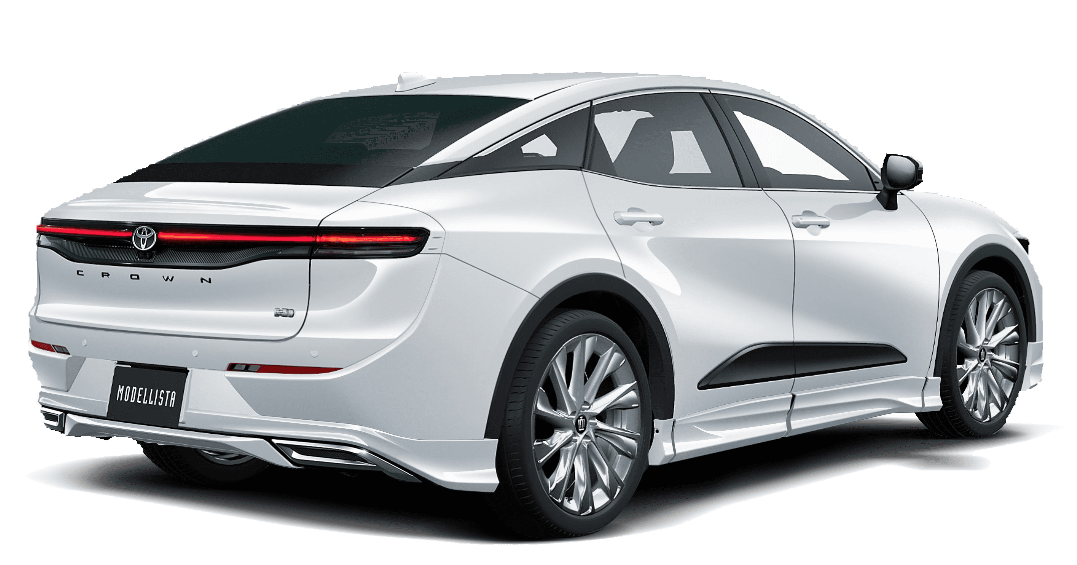 [MODELLISTA] BRILLIANT FORCE (フロント / リア / サイド3点（2点）セット) 白 リア画像