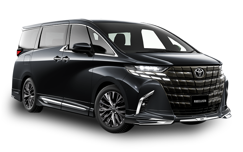 [MODELLISTA] MODELLISTA BRIGHT NOBLE STYLE (フロント / リア / サイド3点（2点）セット) 黒 フロント画像