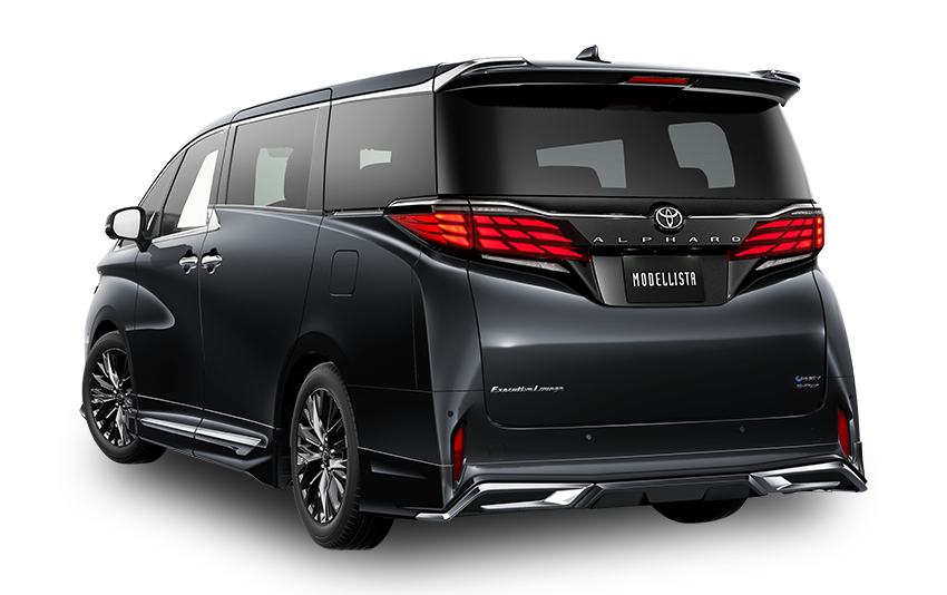 [MODELLISTA] MODELLISTA BRIGHT NOBLE STYLE (フロント / リア / サイド3点（2点）セット) 黒 リア画像