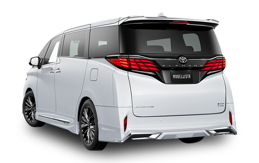 [MODELLISTA] MODELLISTA BRIGHT NOBLE STYLE (フロント / リア / サイド3点（2点）セット) 白 リア画像