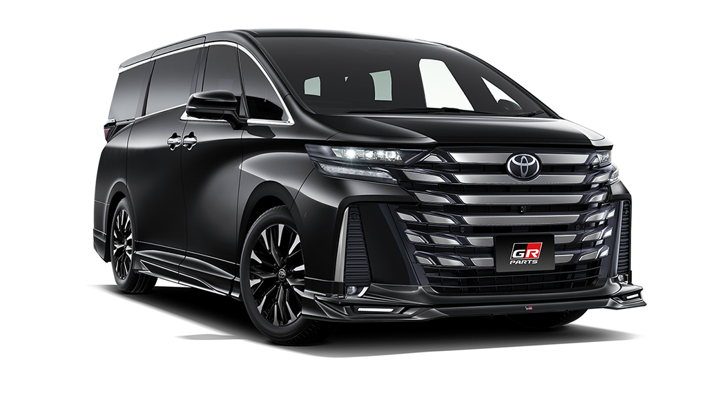 [TOYOTA GAZOO Racing]  (フロント / リア / サイド3点（2点）セット) 黒 フロント画像