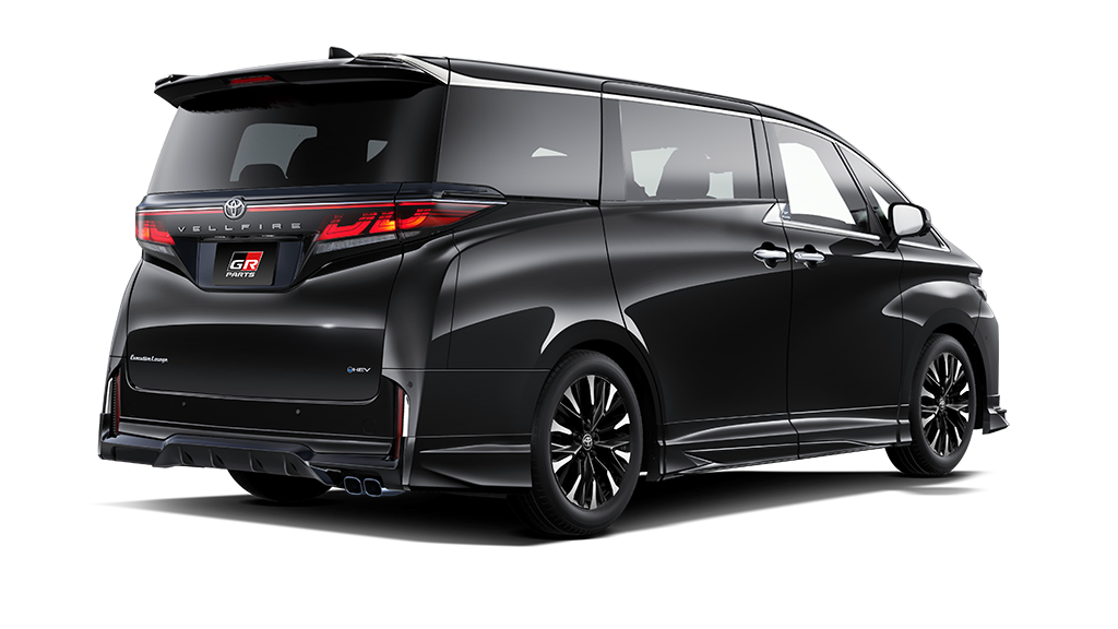 [TOYOTA GAZOO Racing]  (フロント / リア / サイド3点（2点）セット) 黒 リア画像