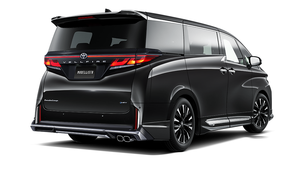 [MODELLISTA] MODELLISTA BEAST RAZOR STYLE (フロント / リア / サイド3点（2点）セット) 黒 リア画像