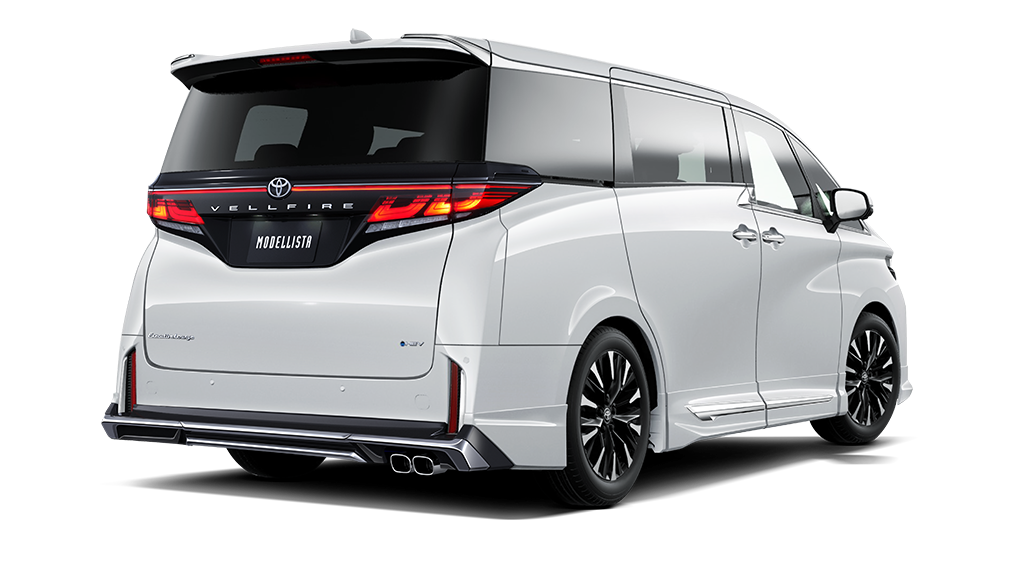 [MODELLISTA] MODELLISTA BEAST RAZOR STYLE (フロント / リア / サイド3点（2点）セット) 白 リア画像