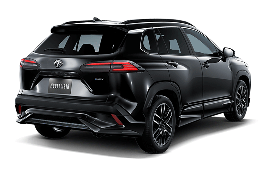 [MODELLISTA] MODELLISTA TECH ELEGANT STYLE (フロント / リア / サイド3点（2点）セット) 黒 リア画像