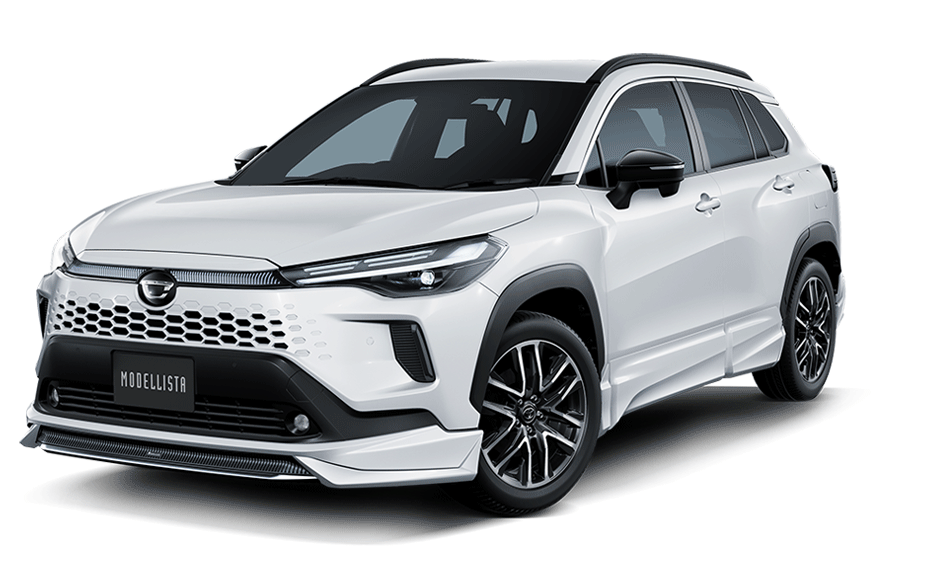 [MODELLISTA] MODELLISTA TECH ELEGANT STYLE (フロント / リア / サイド3点（2点）セット) 白 フロント画像