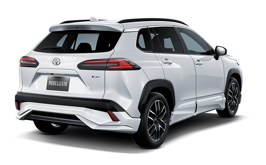 [MODELLISTA] MODELLISTA TECH ELEGANT STYLE (フロント / リア / サイド3点（2点）セット) 白 リア画像