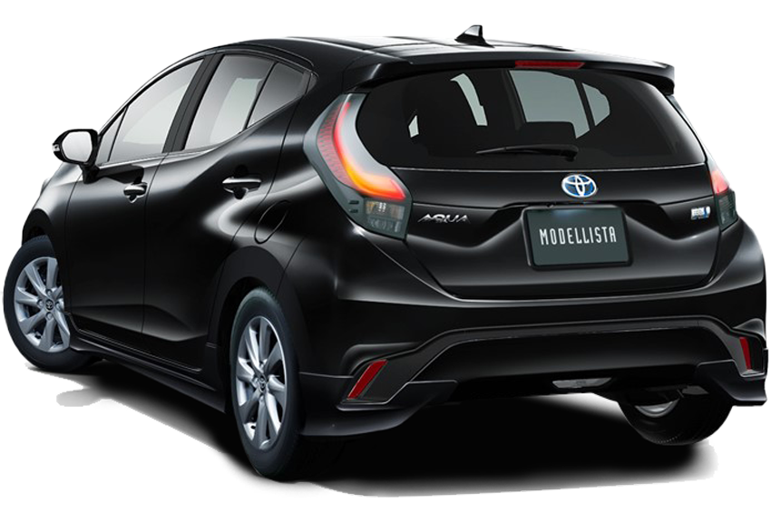 [MODELLISTA]  (フロント / リア / サイド3点（2点）セット) 黒 リア画像