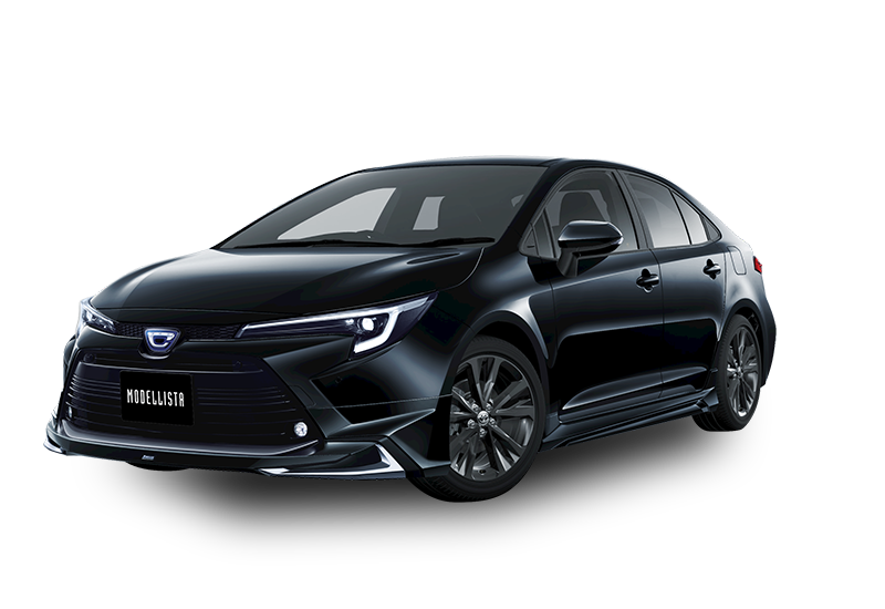 [MODELLISTA]  (フロント / リア / サイド3点（2点）セット) 黒 フロント画像