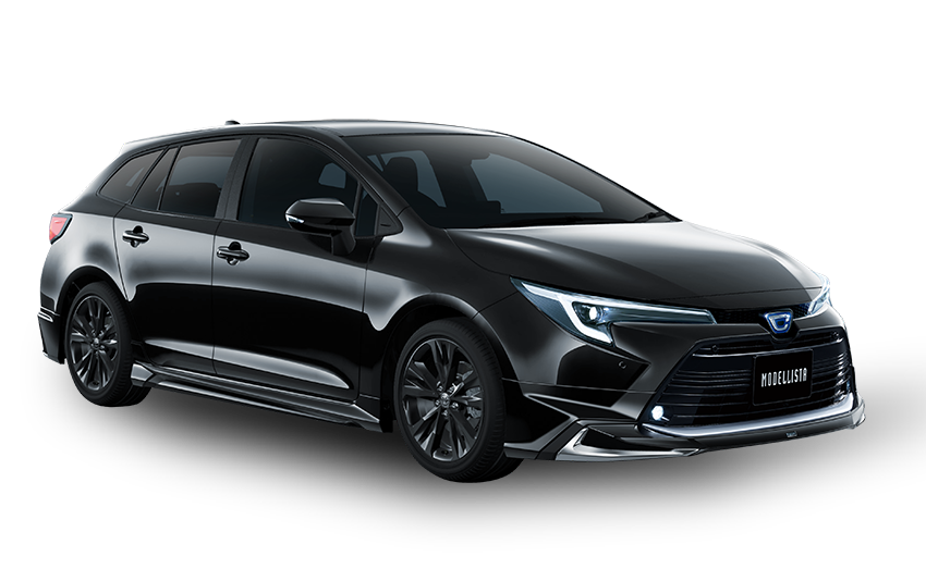 [MODELLISTA]  (フロント / リア / サイド3点（2点）セット) 黒 フロント画像