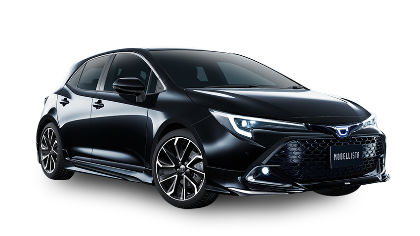 [MODELLISTA]  (フロント / リア / サイド3点（2点）セット) 黒 フロント画像