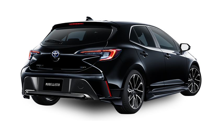 [MODELLISTA]  (フロント / リア / サイド3点（2点）セット) 黒 リア画像