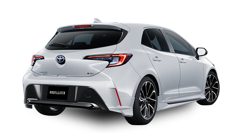 [MODELLISTA]  (フロント / リア / サイド3点（2点）セット) 白 リア画像